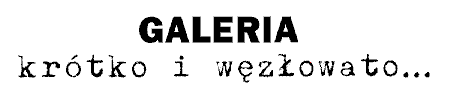 Galeria 'Kr�tko i w�z�owato...'